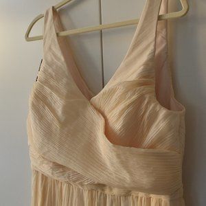 J.Crew Ivory Heidi Silk Chiffon Evening Gown Bridesmaid